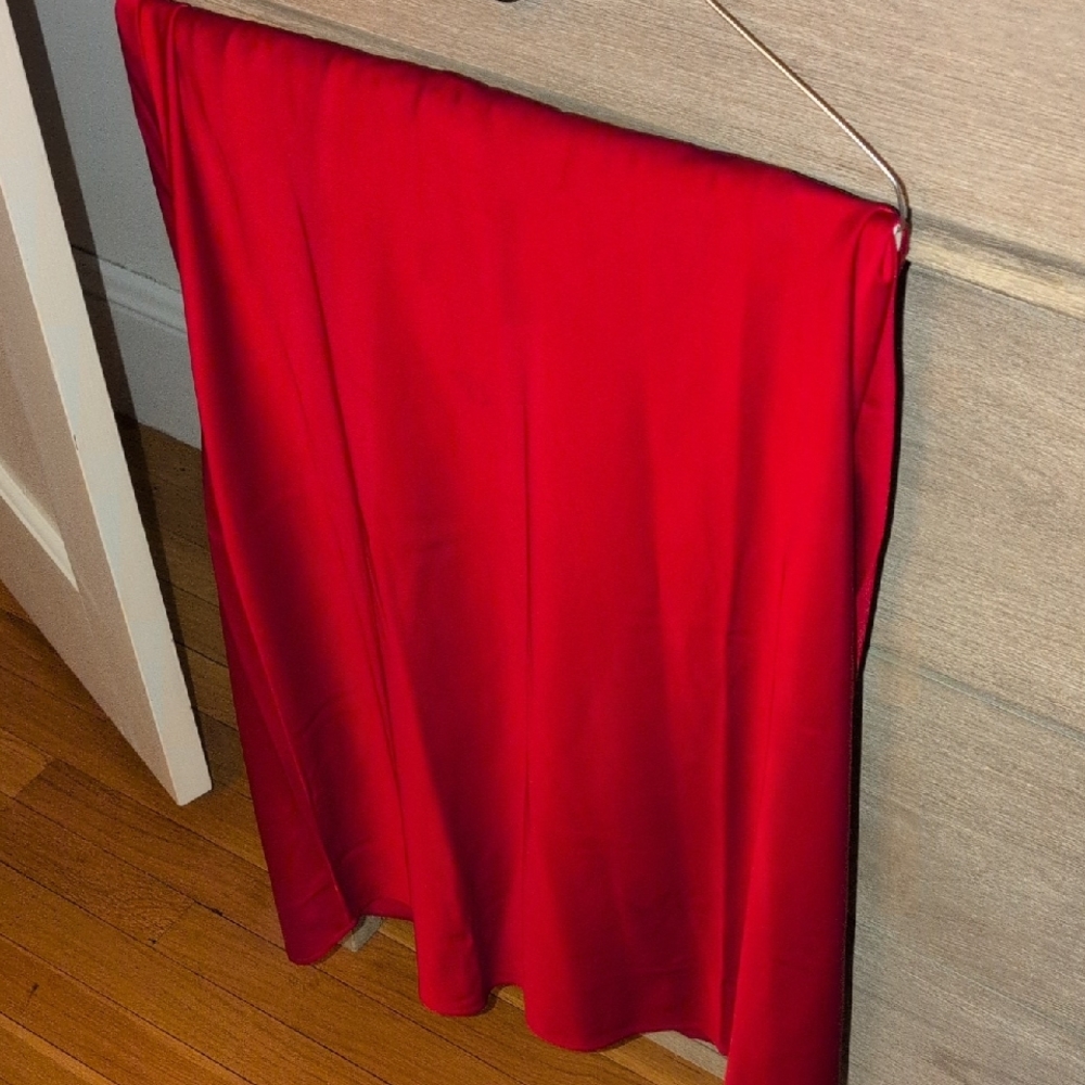 Vibrant Red Skirt